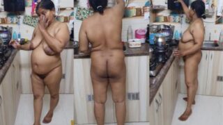 Bibiku Yang Seksi Telanjang Bulat Di Dapur