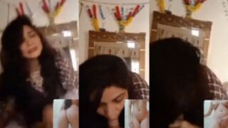 Istri Lagi Ngocok Kontol Di Depan Kamera Sambil Pacar Telanjang Crot Di Video Call.