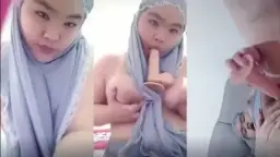 Wanita Mukenah Abu-abu Bugil Colmek, Nafsu Menggebu Di Atas Sajadah.