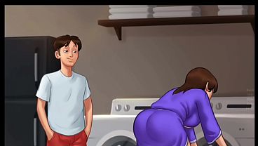 Malam Musim Panas Rahasia V21.0.0 | Ibu Tiri Bergairah Mengintip Diam-diam (18+) | Novel Visual Penuh Nafsu