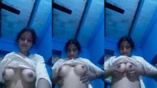 Desi Nude Bihari Girl Shows Her Tight Boobs To Her Lover