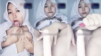 Tubuhnya Menggoda Banget Pake Seragam Sma Jilbab, Bikin Ngiler!